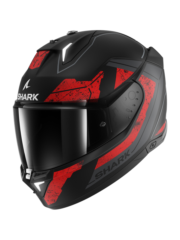 Shark SKWAL i3 RHAD Mattschwarz Chrom Rot