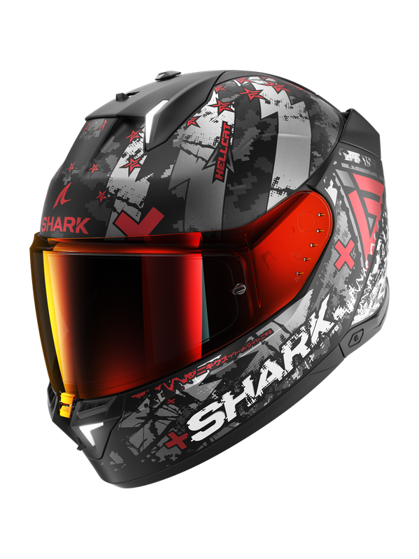 Shark Skwal i3 HELLCAT Mat Black Chrom Red