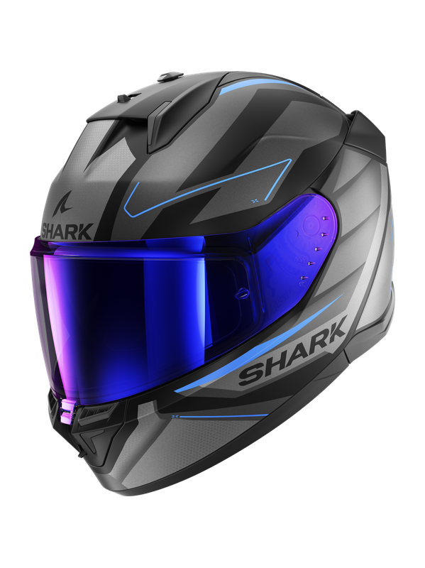 Shark D-SKWAL 3 SIZLER Mat Black Anthracite Blue