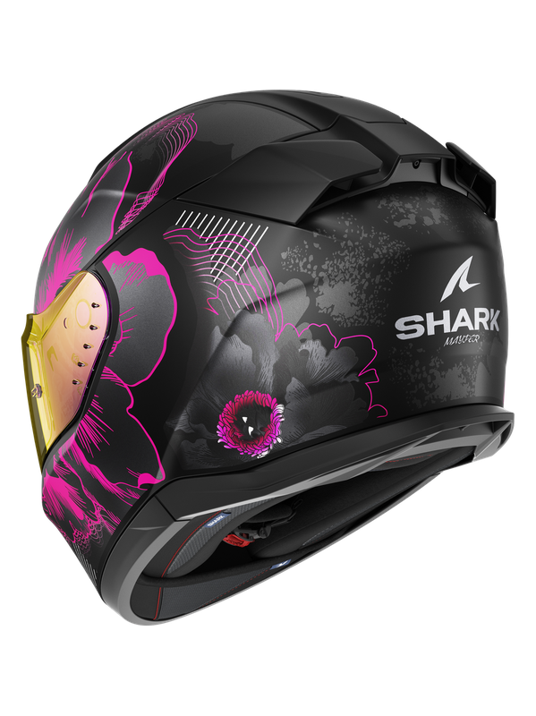 Shark D-SKWAL 3 MAYFER Mattschwarz Violett Anthrazit