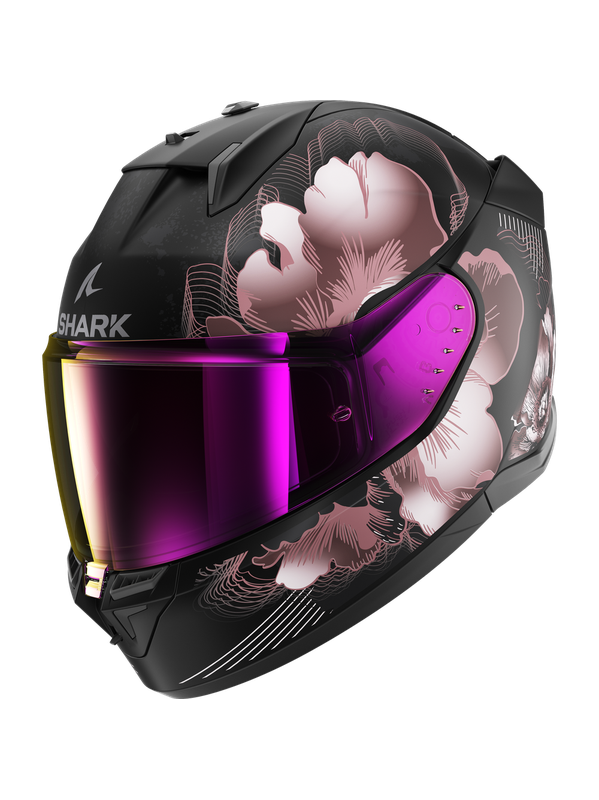 Shark D-SKWAL 3 MAYFER Mattschwarz Violettgold