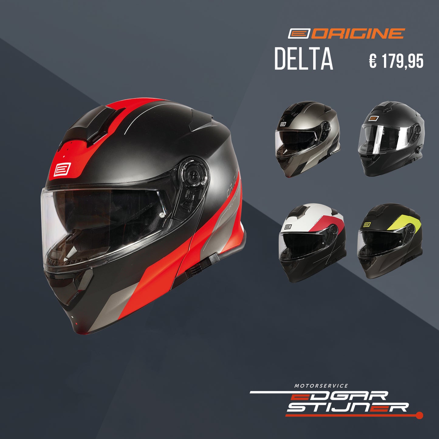 Origine systeem Helm Delta mat zwart