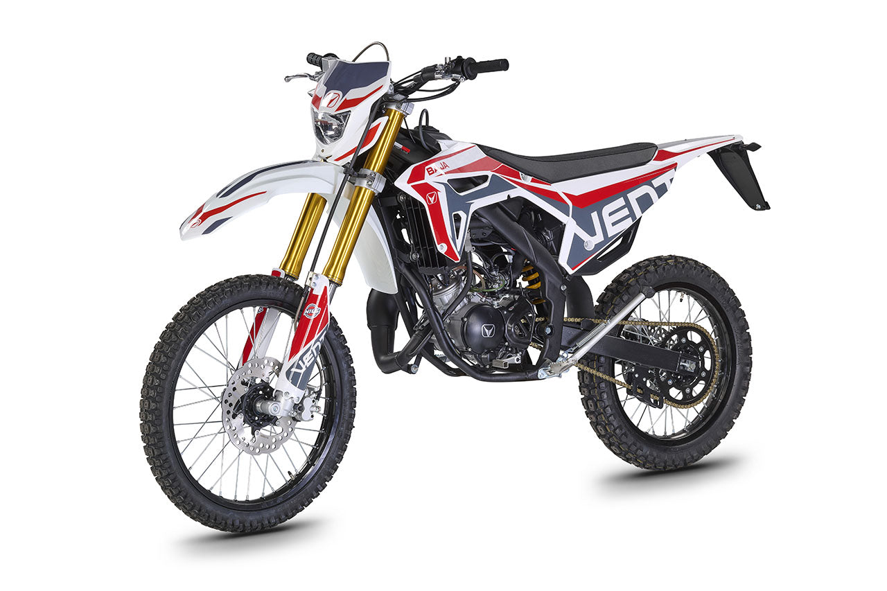 BAJA 50 Enduro Brommer wit/rood