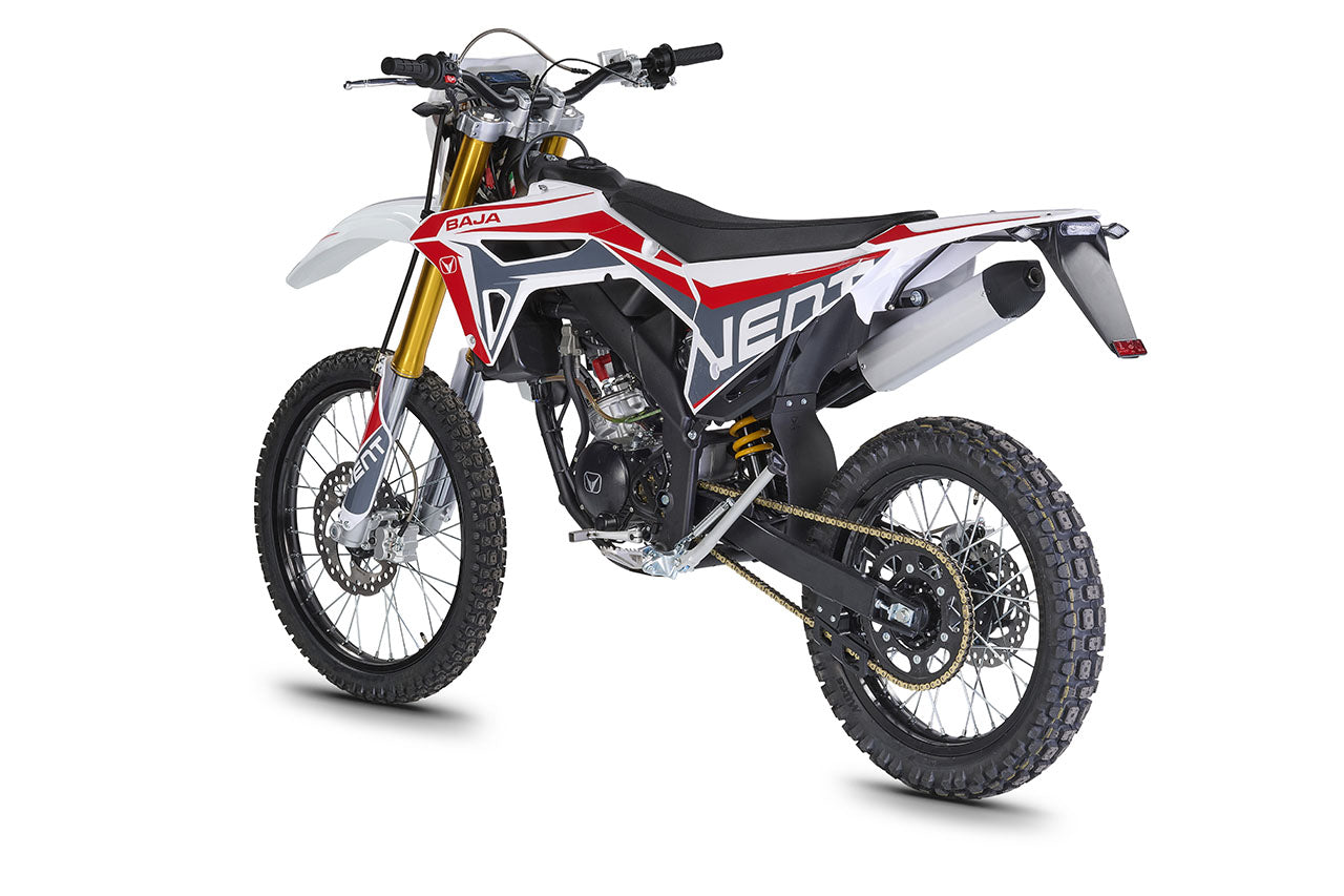 BAJA 50 Enduro Brommer wit/rood
