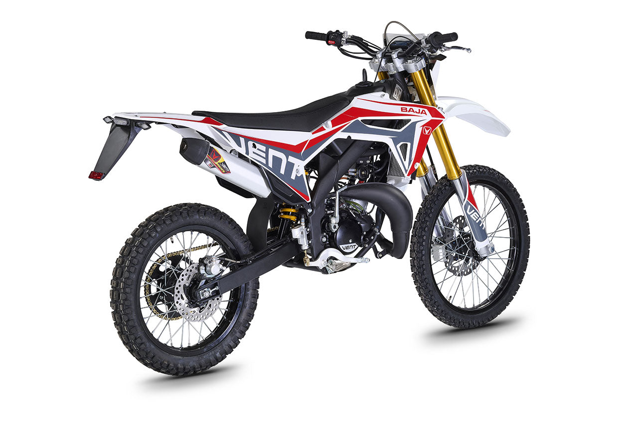 BAJA 50 Enduro Brommer wit/rood