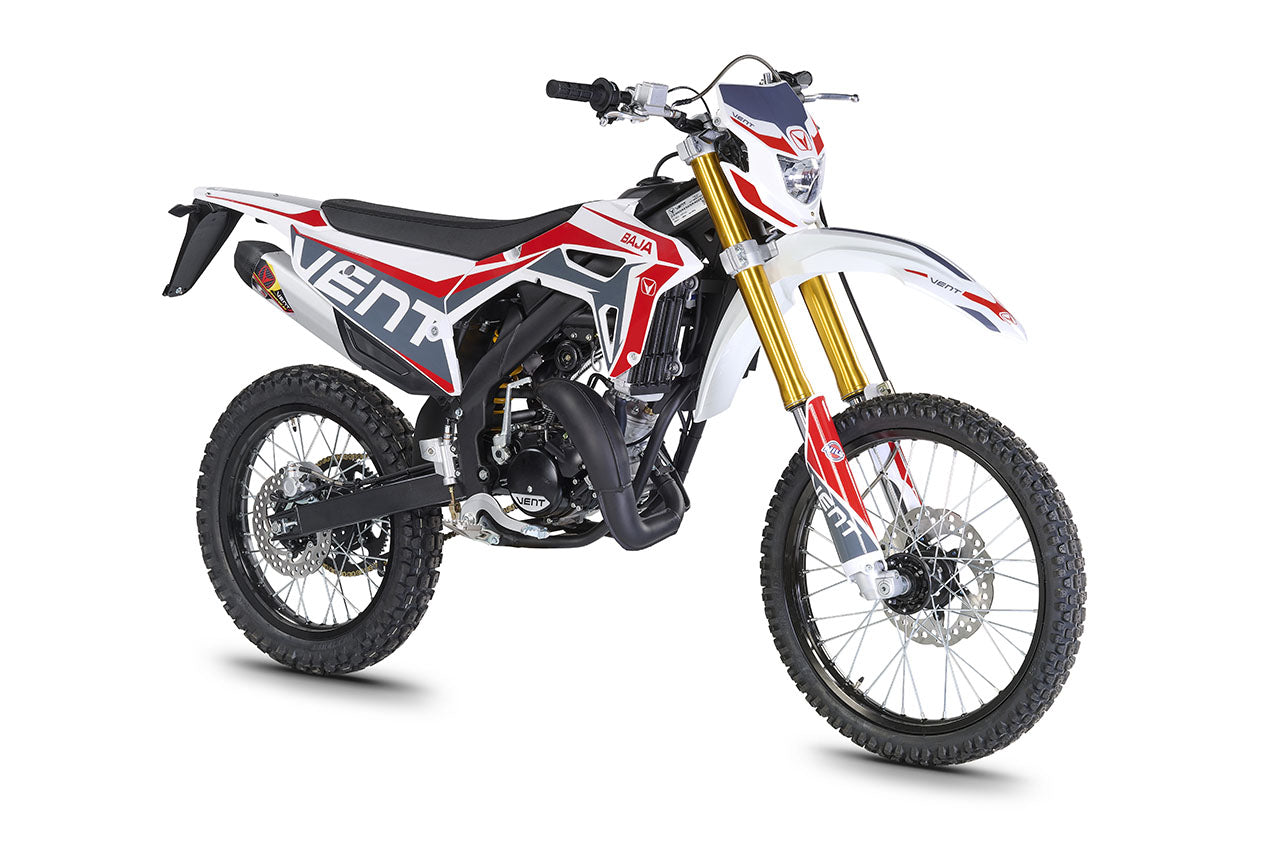 BAJA 50 Enduro Brommer wit/rood