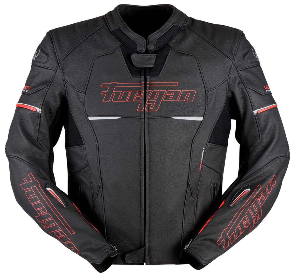 Furygan 6021-108 Jacke Nitros Schwarz/Rot
