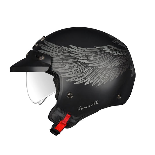 Nexx Helmet Y.10 EAGLE RIDER BLACK.GREY