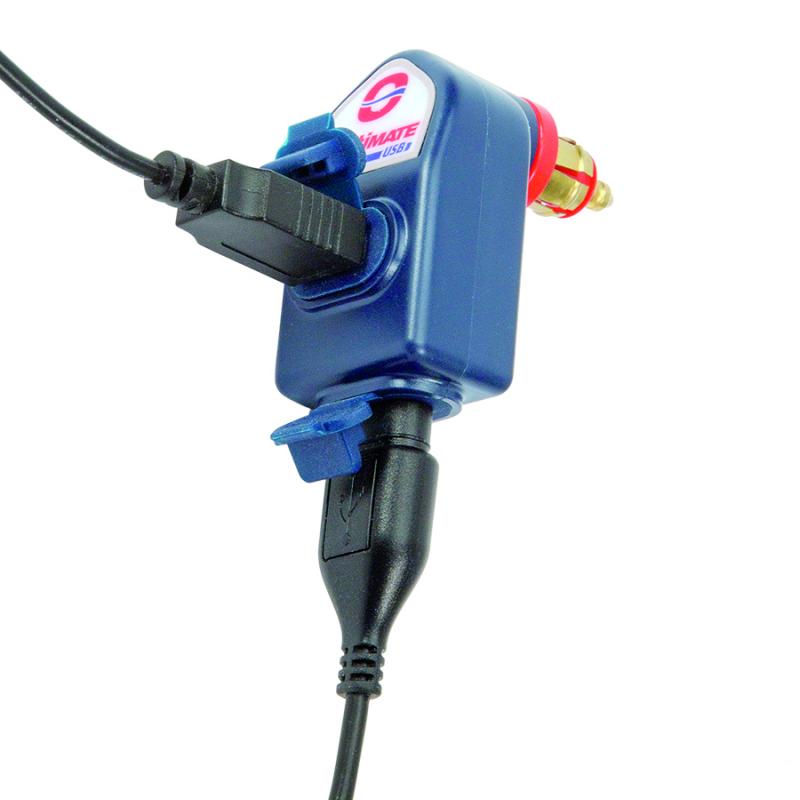 Slimme 3300mA USB-lader met dubbele uitgang, met BIKE-plug.