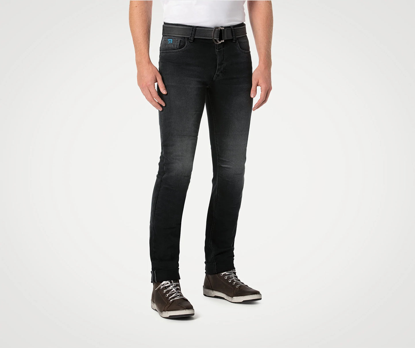 PMJ Jeans Caferacer Washed Black