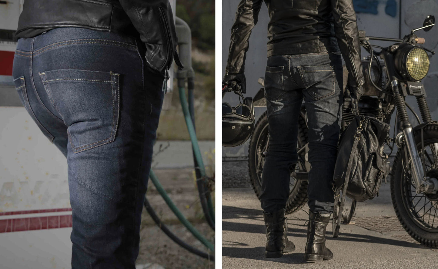PMJ Jeans Caferacer Washed Black