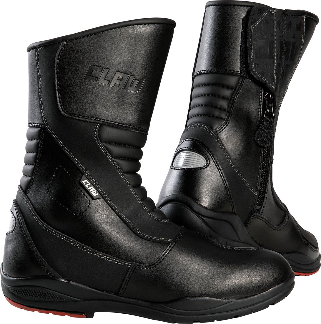 zwarte motorlaars damen en heren merk Claw