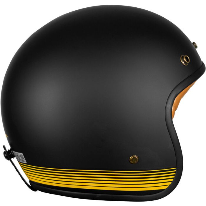 Rusty Stitches Helm Fonzie zwart/geel