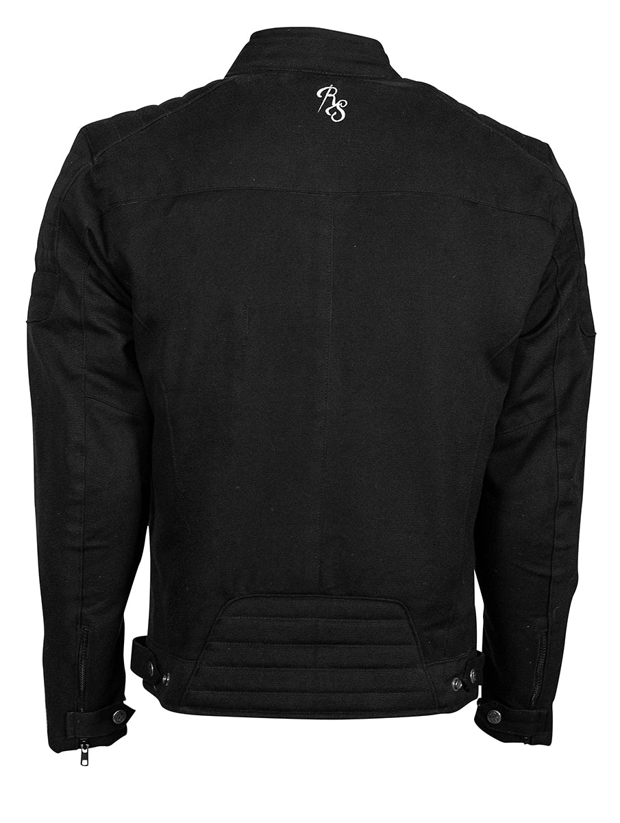 Rusty Stitches Motorradjacke Ralph Weiß wasserabweisend