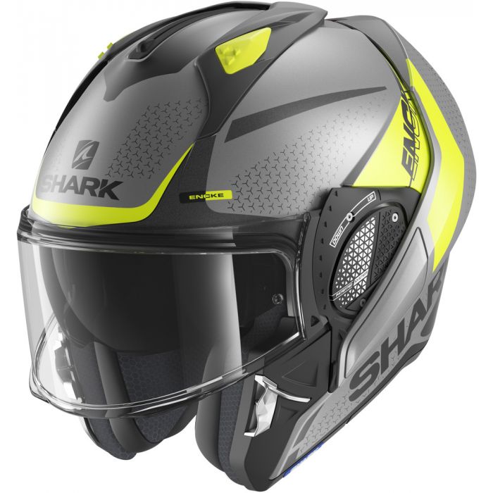 Shark Helm Evo GT Encke mat grijs/geel