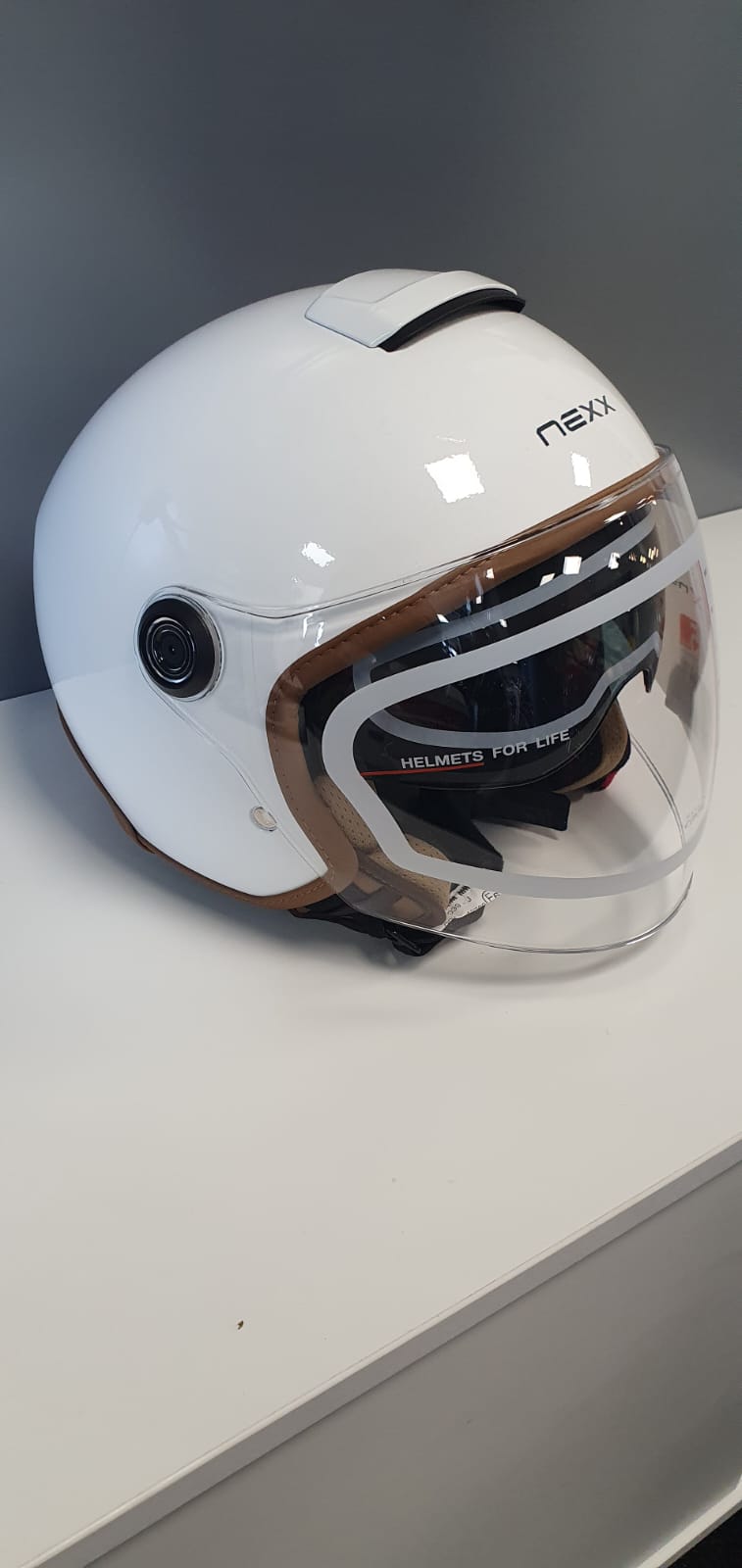 Nexx Helmet Y.10 SUNNY WHITE.CAMEL