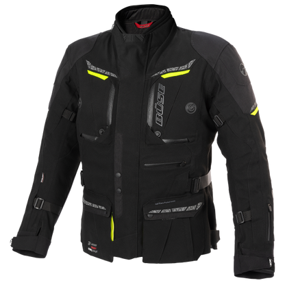 BÜSE Storm Textieljas Zwart - Waterdicht 3-Laags Motorjas
