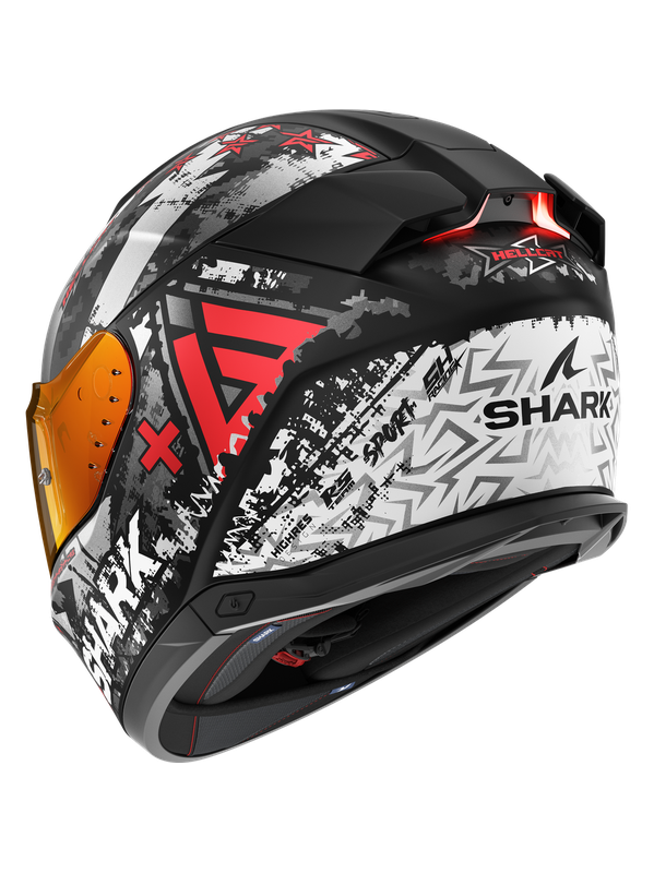 Shark Skwal i3 HELLCAT Mattschwarz Chrom Rot