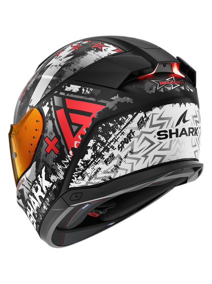 Shark Skwal i3 HELLCAT Mattschwarz Chrom Rot