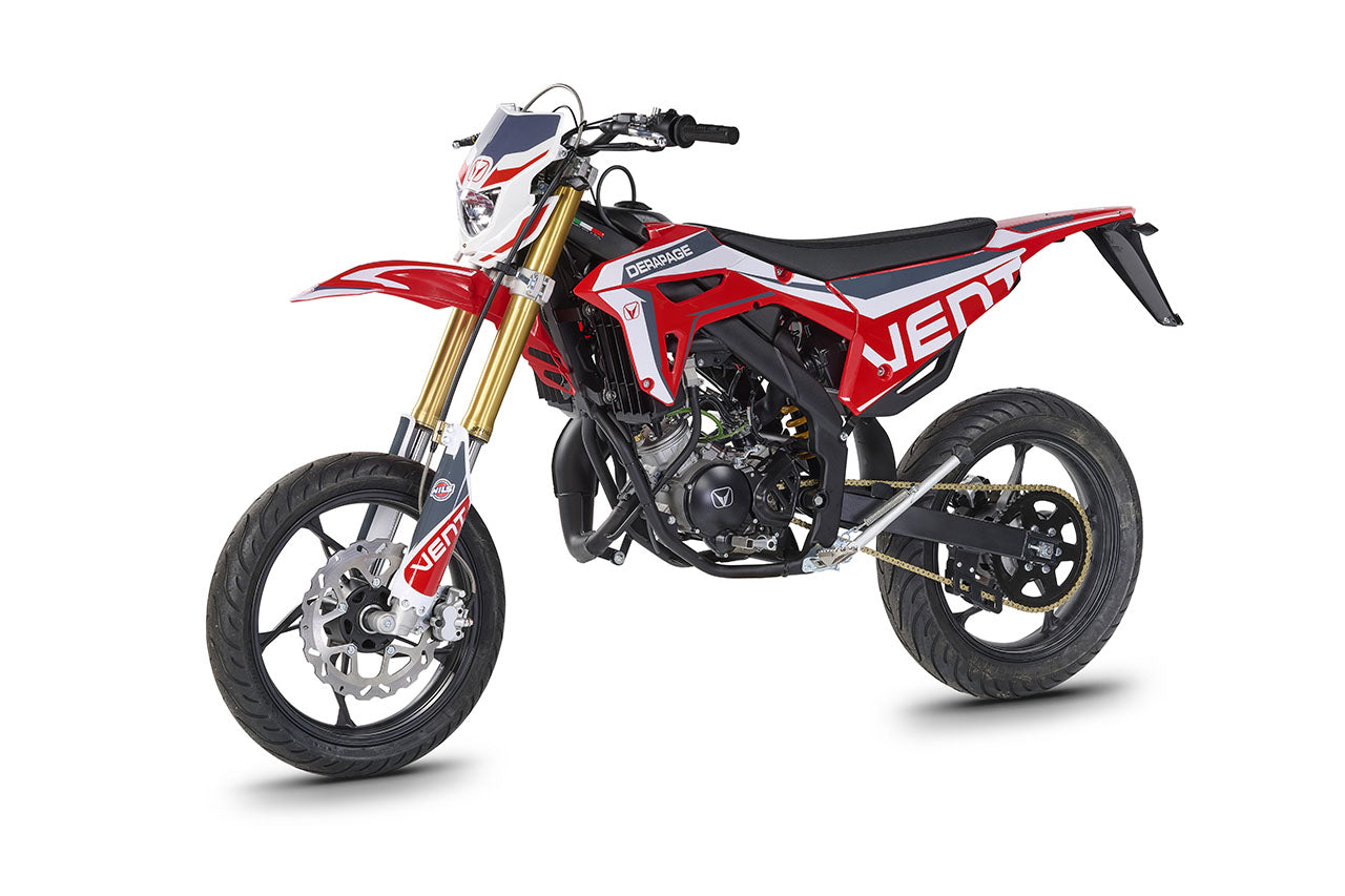 Vent Derapage 50 Moped Rot/Weiß