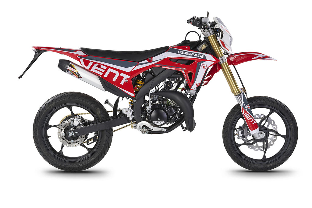 Vent Derapage 50 Moped Red/White
