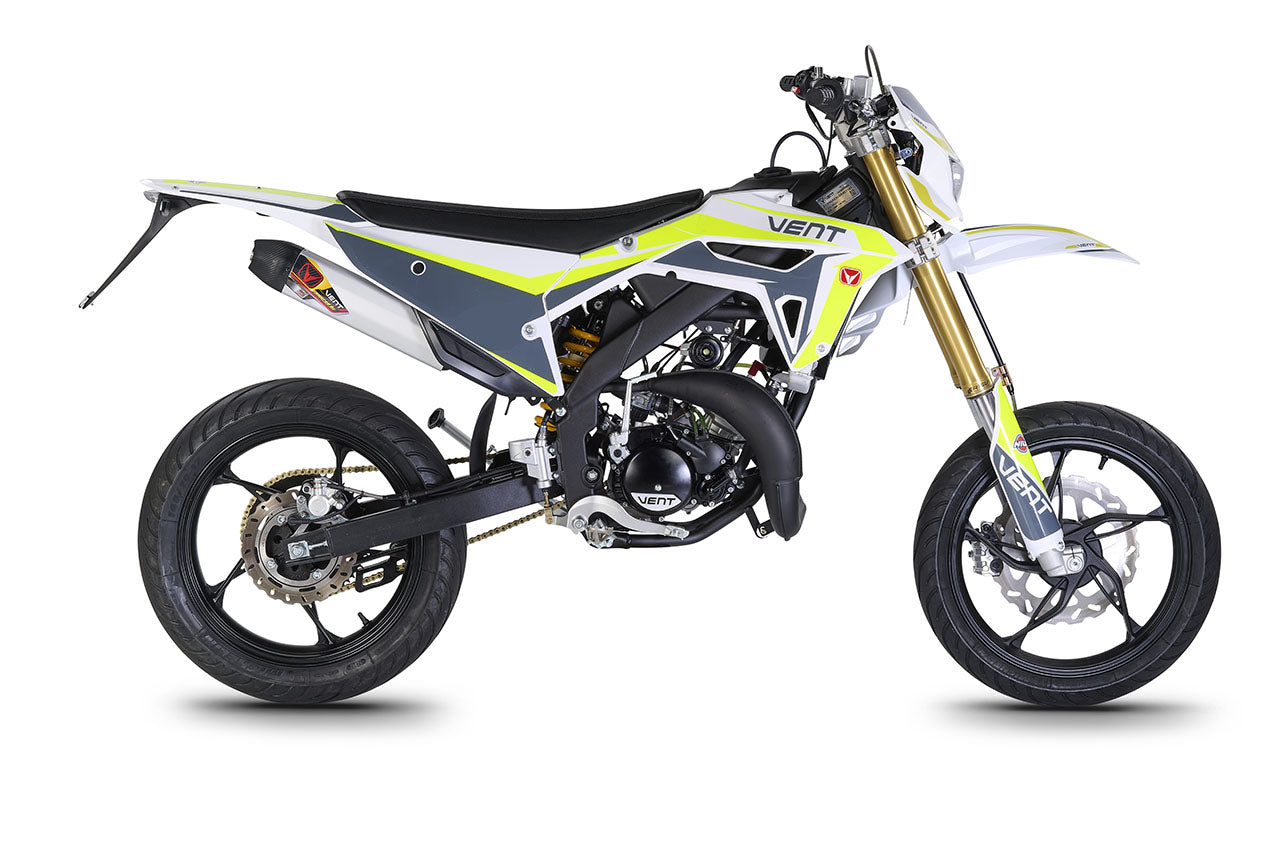 Vent Derapage 50 Moped White/Fluorescent Yellow