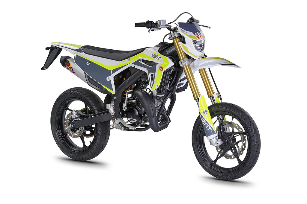 Vent Derapage 50 Moped White/Fluorescent Yellow