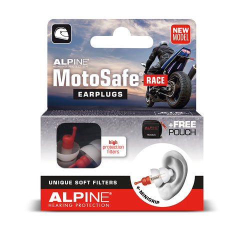 Alpine MotoSafe Race Oordoppen – Bescherming en Comfort voor Motorrijders