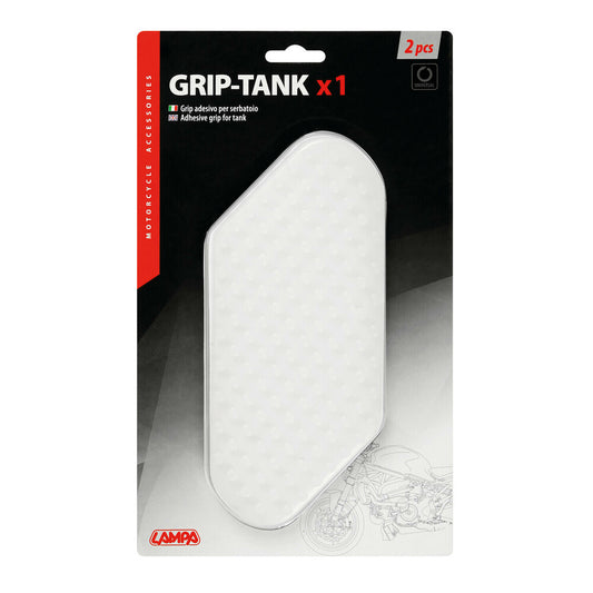 Lampa Grip-Tank X1, zelfklevende tankpads - Transparant