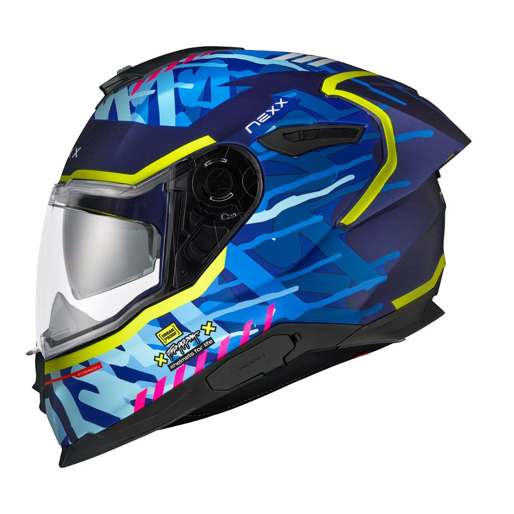 Nexx Y.100R Urbangram Indigo Blue Matt