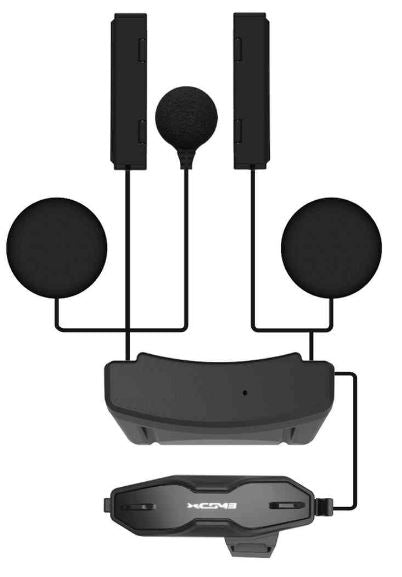 NEXX X-COM3 PRO Kommunikationssystem – Premium Mesh Intercom mit Harman Kardon Sound