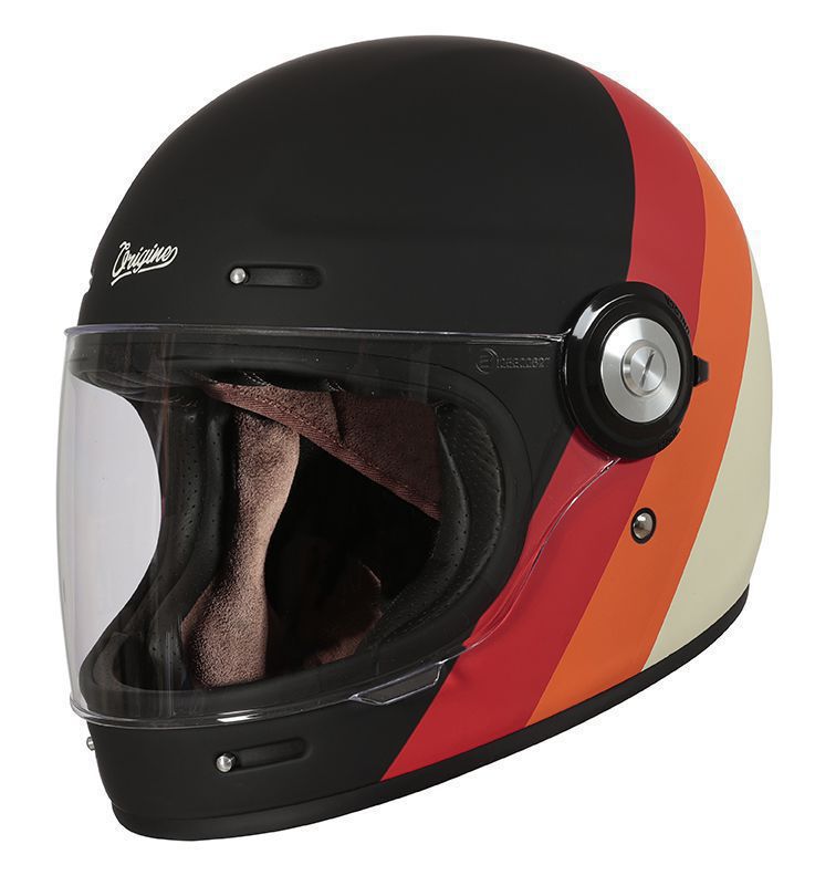Oringine Helm Vega Zwart/Rood/Orange/Creme