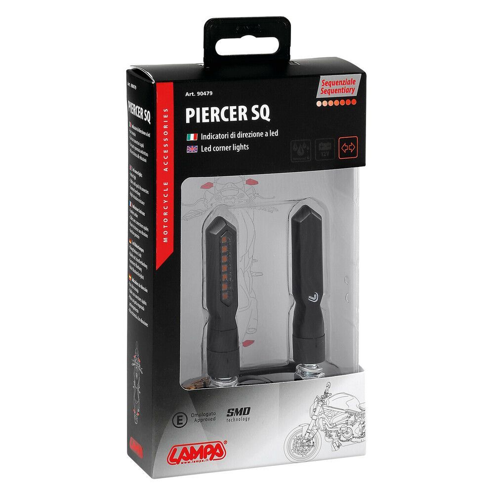 Piercer SQ, Sequential LED Turn Signals - 12V LED