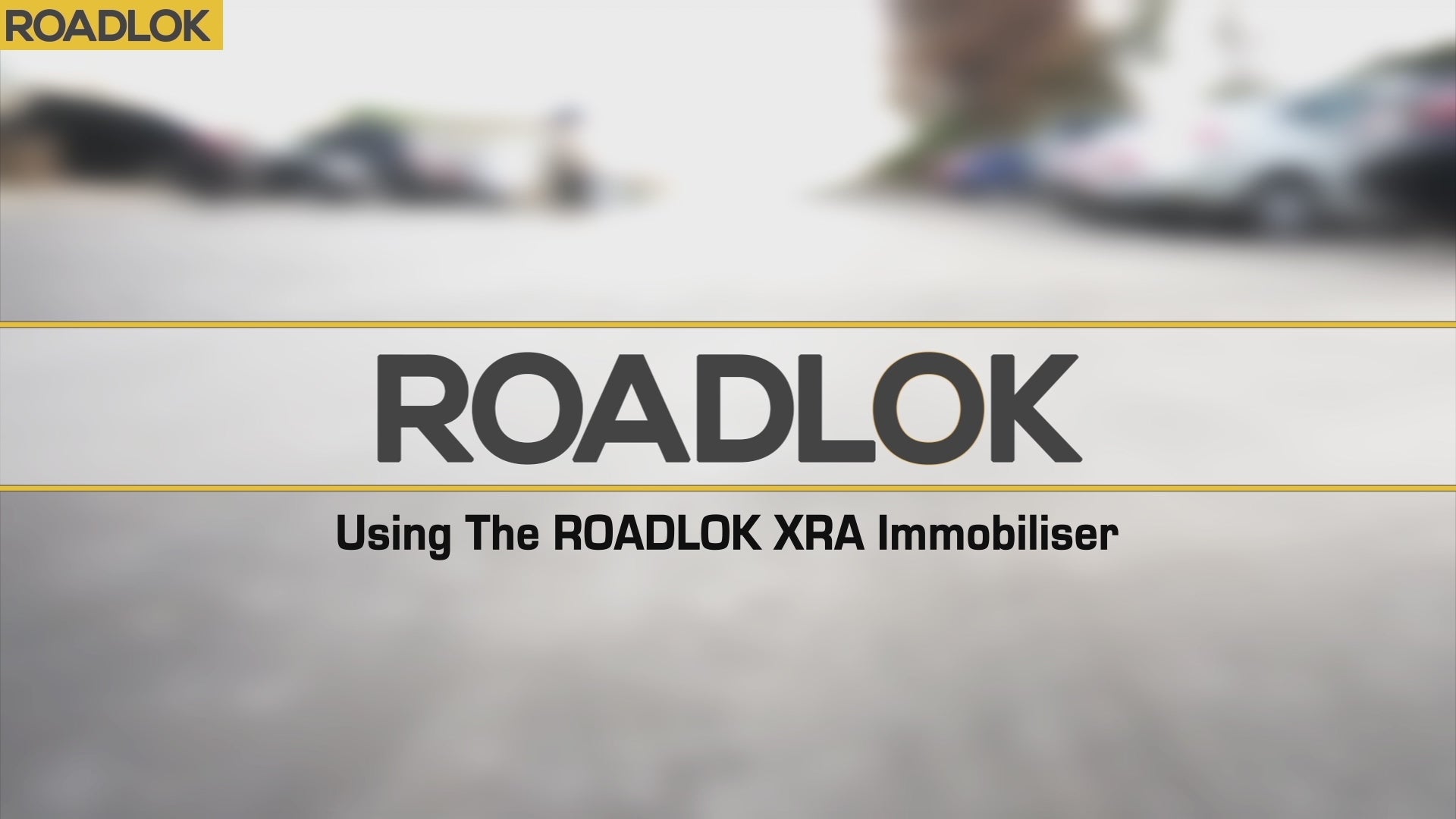 Video laden: roadlok how to video