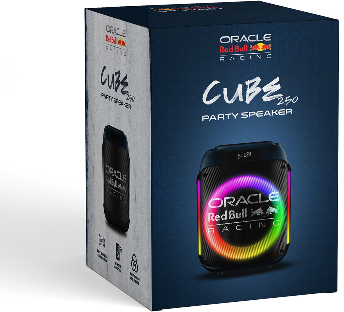 Oracle Red Bull Racing Cube 250 Boombox 40W - Party-Lautsprecher Karaoke LED TWS