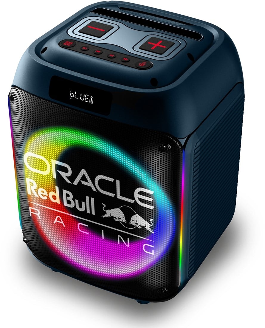 Oracle Red Bull Racing Cube 250 Boombox 40W - Party-Lautsprecher Karaoke LED TWS