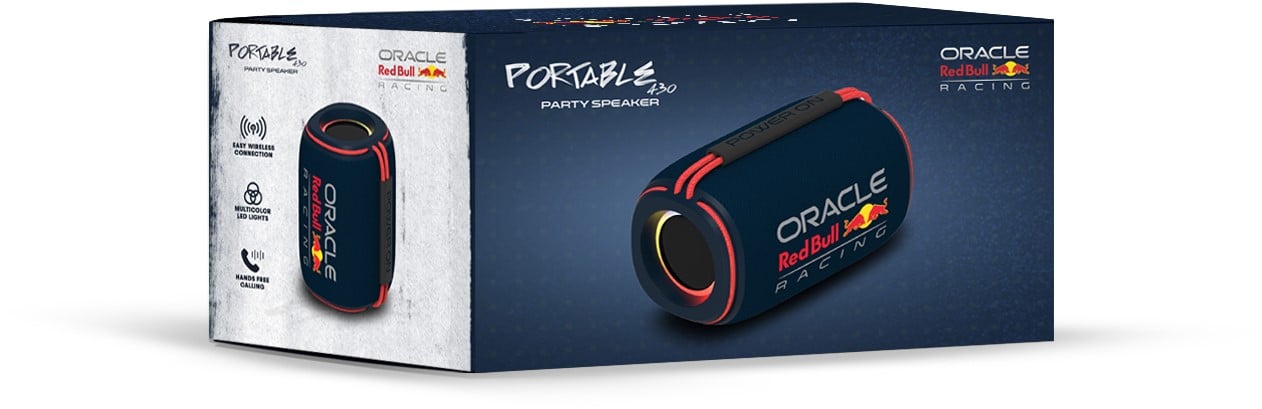 Bluetooth Speaker 15W Red Bull Racing - Krachtige 24W Peak Draadloze Speaker LED TWS
