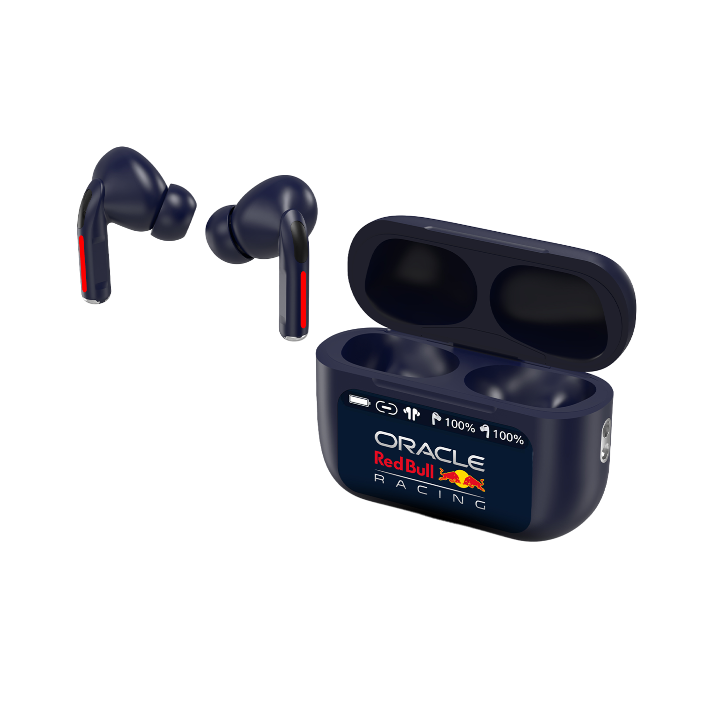 ANC Oordopjes Red Bull Racing - Draadloos TouchScreen Noise Cancelling Earbuds