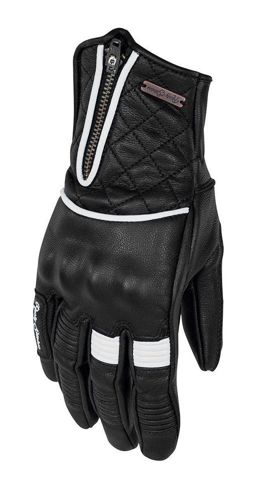 Rusty Stitches Gloves Lilly Black-White