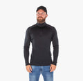 Rusty Stitches Merino Baselayer 200 Long Sleeves Half Zip - Thermal Motorcycle Shirt