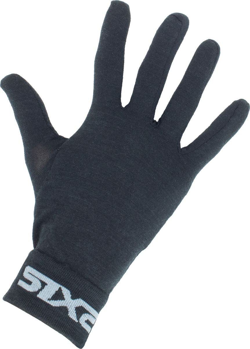 SIXS Merino Wool Unterziehhandschuhe Schwarz 