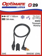 Tecmate Optimate Adapter kabel SAE Autostekker O6