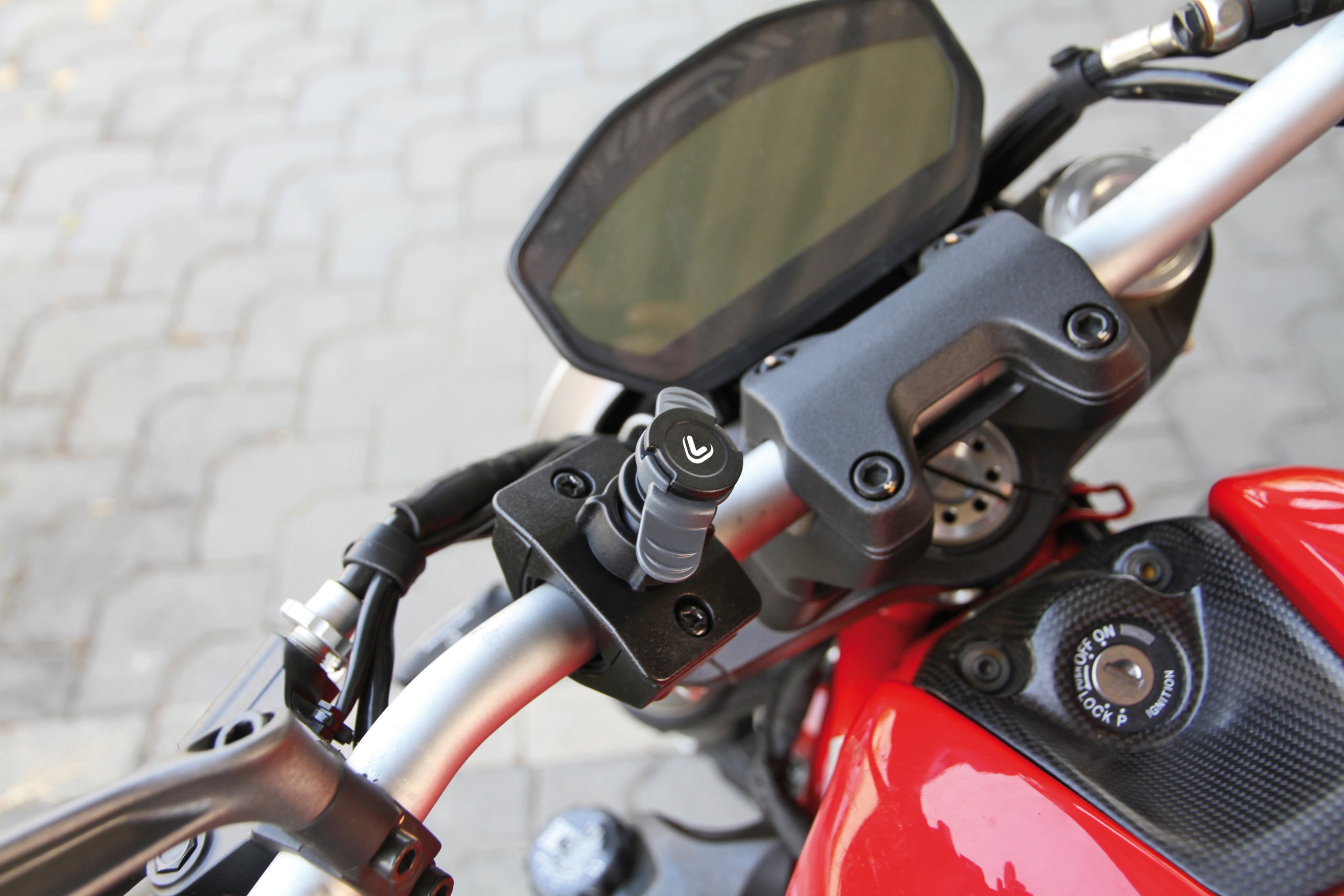 Opti-Line Lampa Opti-Handle – Verstelbare Stuurbevestiging voor Smartphonehouders