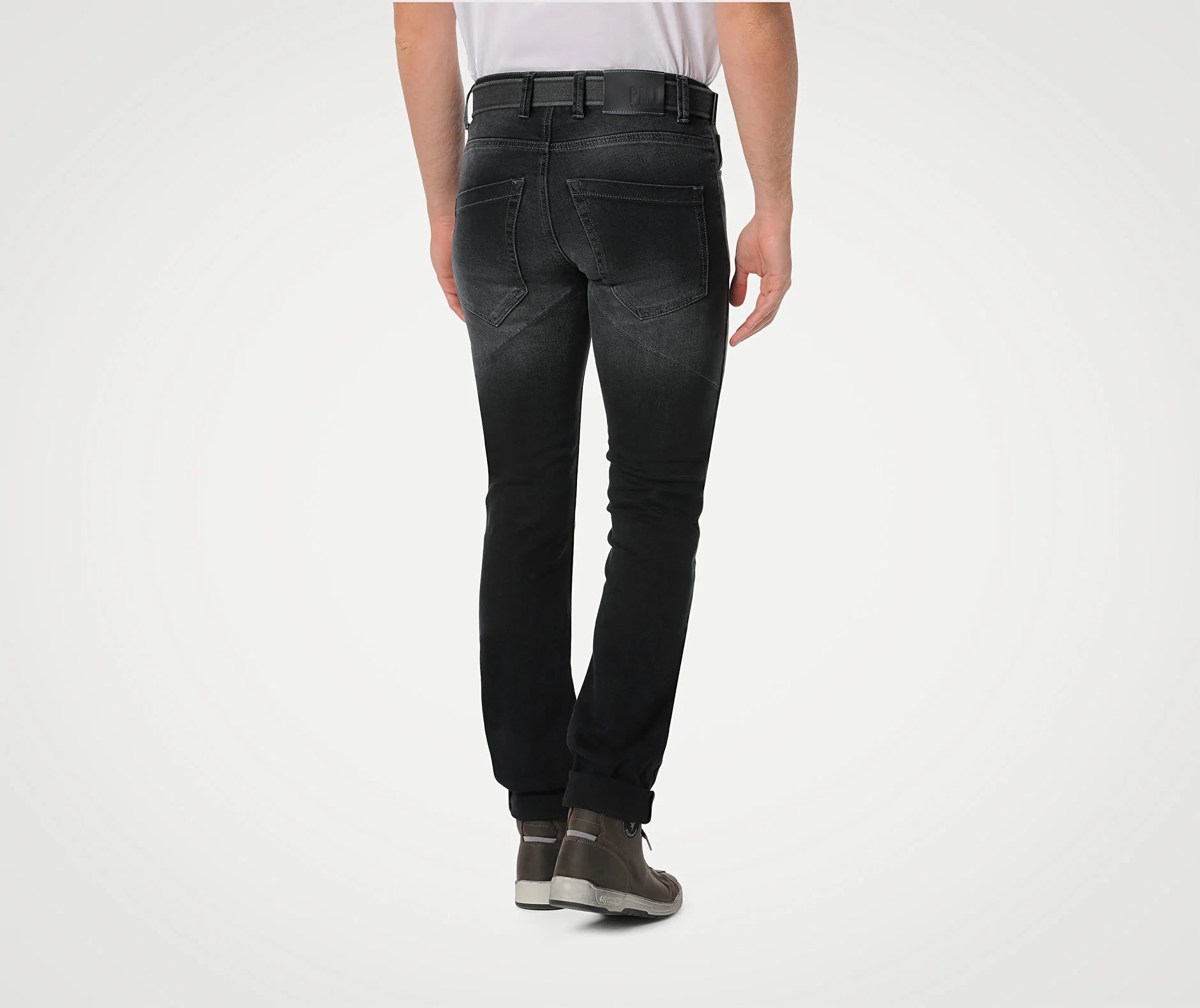 PMJ Jeans Cafe Racer verwaschenes Schwarz