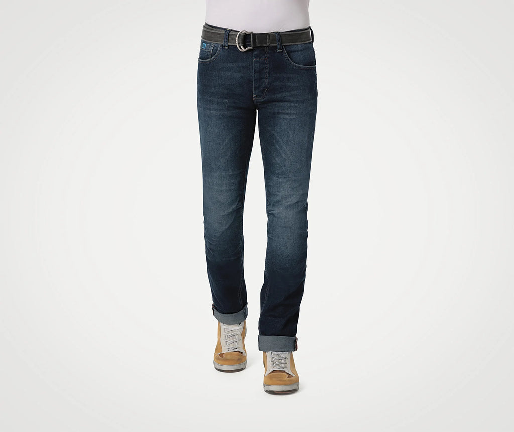 PMJ Caféracer Motorjeans jeans blauw  – Klassieke Stijl, Maximale Bescherming