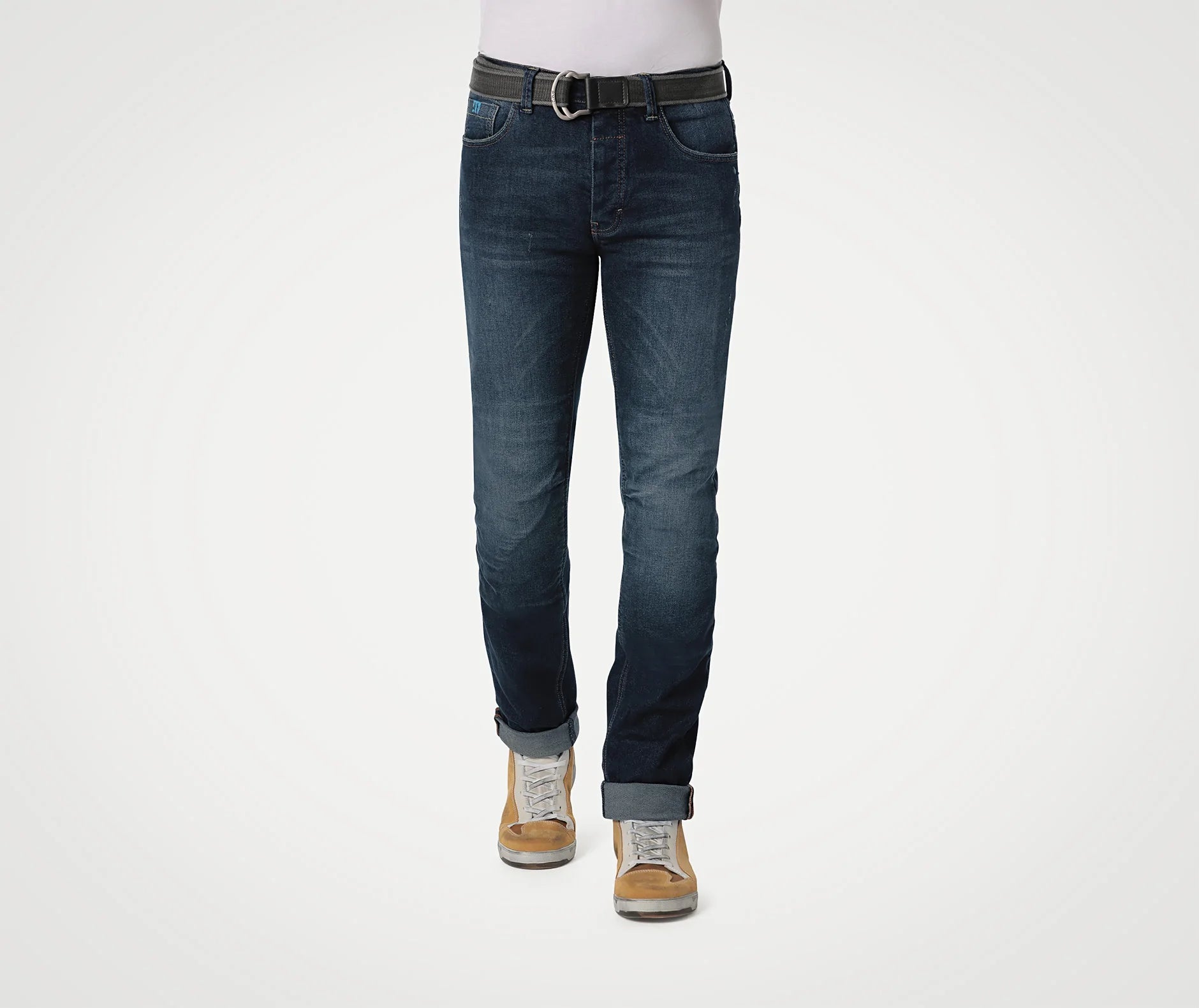 PMJ Caféracer Motorradjeans Blau – Klassischer Stil, maximaler Schutz