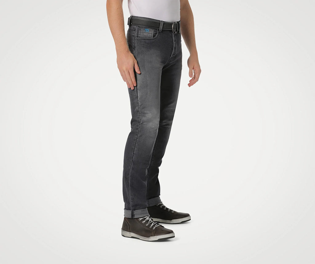 PMJ Caféracer Motorjeans grijs : Bescherming en Stijl