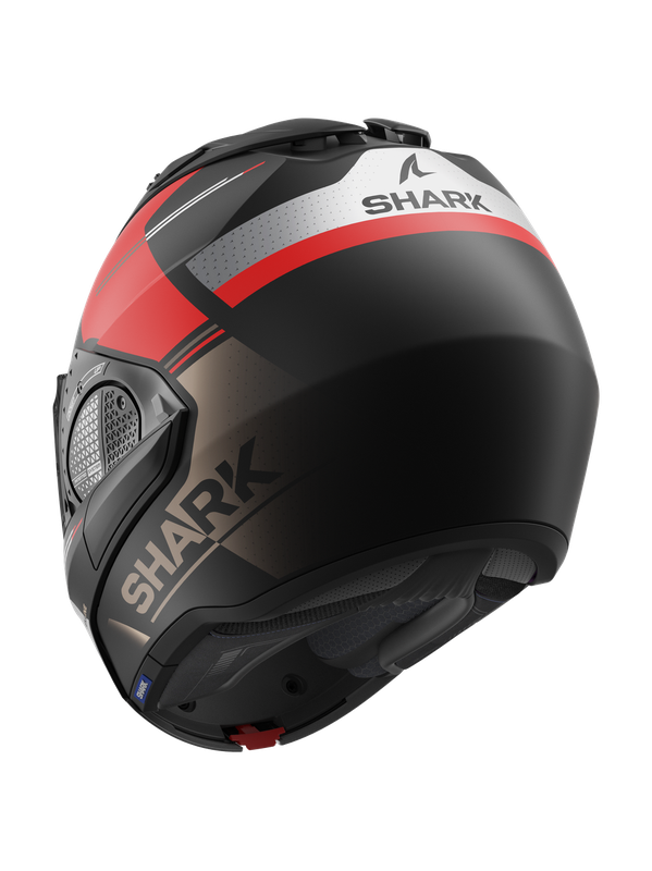 Shark Helm Evo GT Tekline Mattschwarz/Rot/Silber