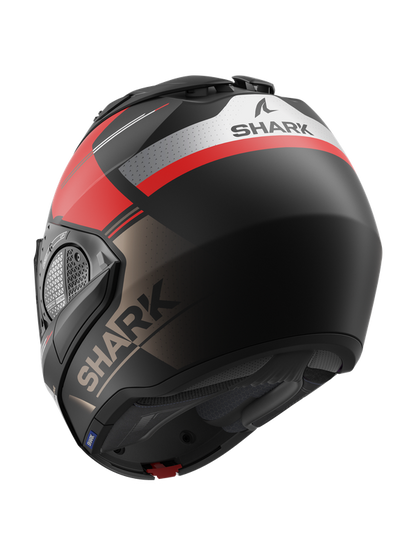 Shark Helm Evo GT Tekline Mattschwarz/Rot/Silber