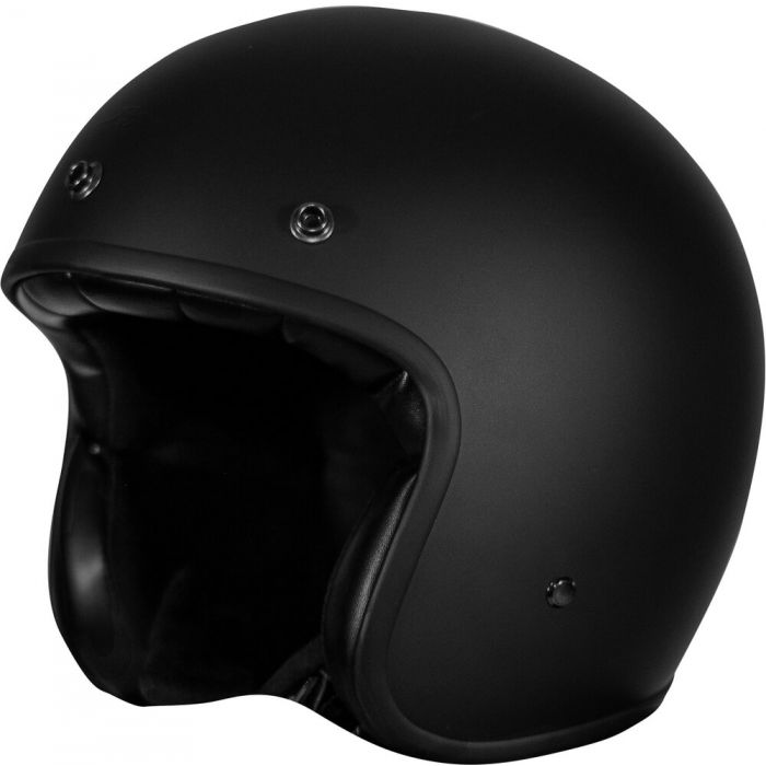 Rusty Stitches Helmet Fonzie Matte Black 